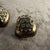 1950s 1950s Costume Jewelry Gilt Metal and Crystals Italian Toppe Clip on Earrings For Sale - Image 5 of 7