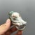 Celadon Vintage Porcelain Dragon-Head Snuff Bottle – Celadon Glazed Figural Vessel For Sale - Image 8 of 9