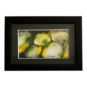 Rock Collection Original Watercolor Painting Signed and Framed