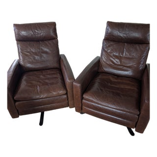 Set of 2 American Leather Recliners For Sale