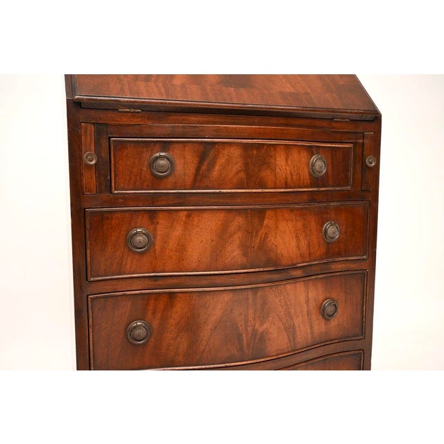 Antique Georgian Writing Bureau, 1950 For Sale - Image 9 of 11