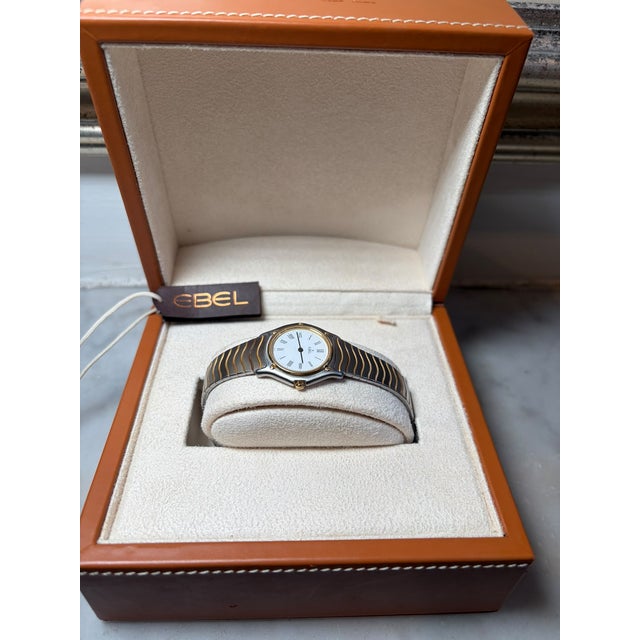 Metal Ebel Stainless Steel Sports Classic Wave Ladies Watch Ref. 181908 For Sale - Image 7 of 7