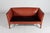 Vintage 2-Seater Sofa in Walnut and Cognac Aniline Leather by Ole Wanscher, 1970s For Sale - Image 14 of 17
