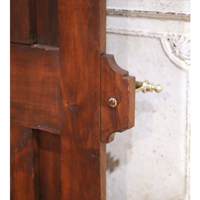 19th C. French Henri II Carved Walnut Hall Tree With Beveled Mirror and 8 Hooks For Sale - Image 14 of 14