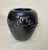 Native American Antique Handmade Santa Clara Pueblo Native American Black Pottery Blackware Vase For Sale - Image 3 of 11