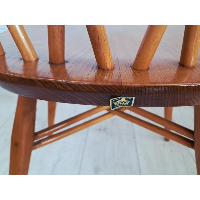 Vintage Candlestick Dining Chairs in Elm and Beech by Lucian Ercolani for Ercol, 1960s, Set of 2 For Sale - Image 18 of 18