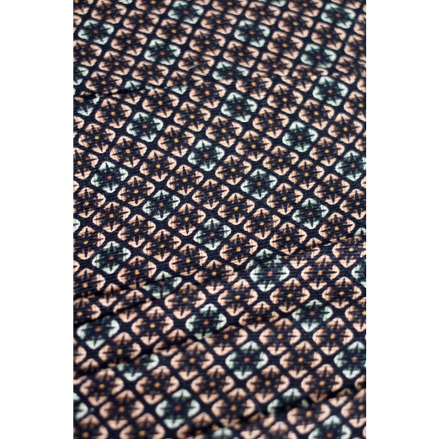 1990s 1990s Ottoman With Velvet Pinwheel Design For Sale - Image 5 of 12