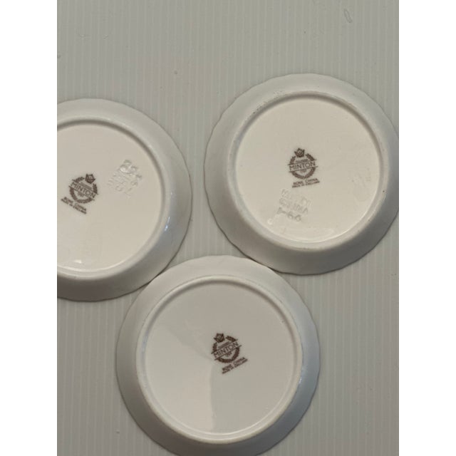 Vintage Minton England "Marlow" Pattern Set of 3 Coasters #.75 For Sale - Image 11 of 11