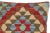 Rustic Rustic Turkish Gertude Hand Woven Kilim Throw Pillow For Sale - Image 3 of 5