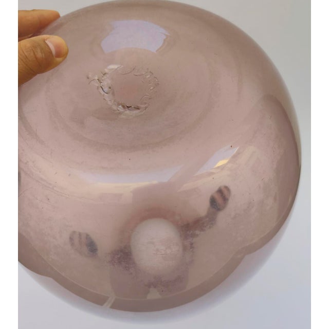 Monumental Murano Amethyst Blown Glass Vase by Vittorio Zecchin, 1930s For Sale - Image 11 of 17