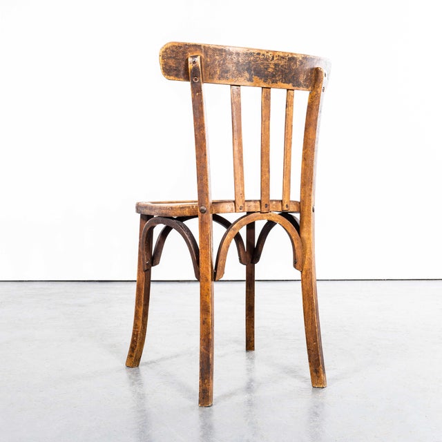 Bistro Square Edge Bentwood Dining Chair, 1950s For Sale - Image 3 of 10