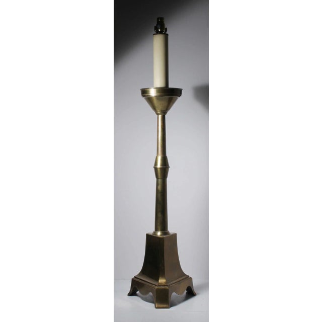 Hollywood Regency floor lamp by Chapman, candlestick form.