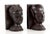Stunning pair of super heavy and beautifully hand carved solid wenge bookends, depicting a tribal man and woman! These...