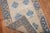 Textile Vintage Blue Tan Small Turkish Runner - 2'2" x 6' For Sale - Image 7 of 7