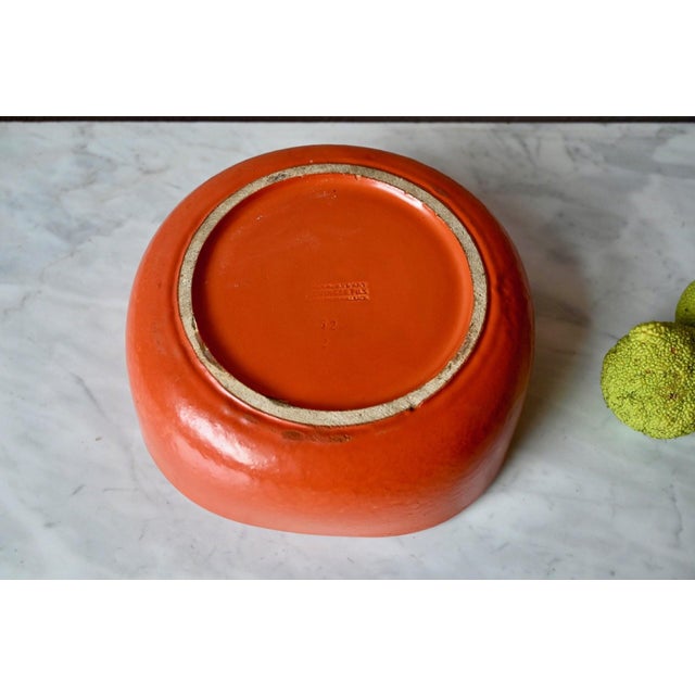 Mid-Century Glazed Ceramic Bowl, by Fernand Elchinger, France, 1950s For Sale - Image 11 of 14