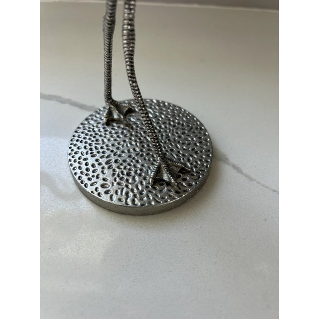 Metal Flamingo Wine Glasses - Set of 4 For Sale - Image 9 of 12