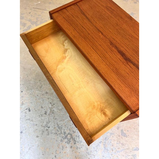 Wood Danish Teak Chest of Drawers with Round Recessed Handles For Sale - Image 7 of 11