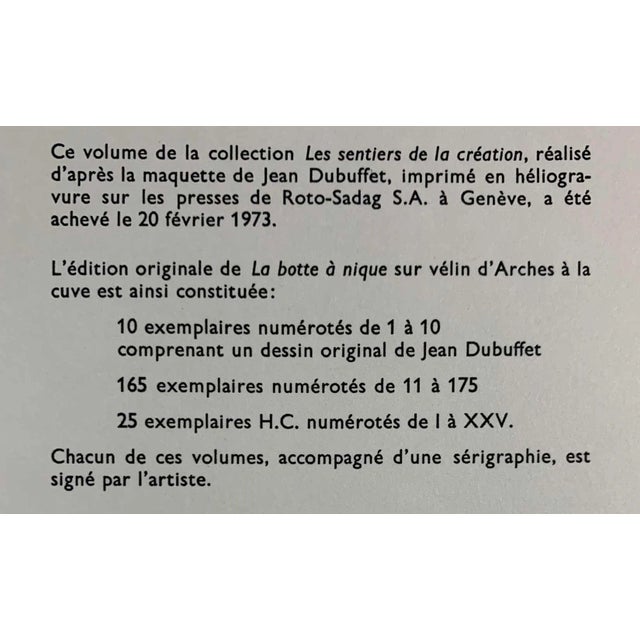 Abstract Abstract Jean Dubuffet Lithograph Vacuum Forms For Sale - Image 3 of 4