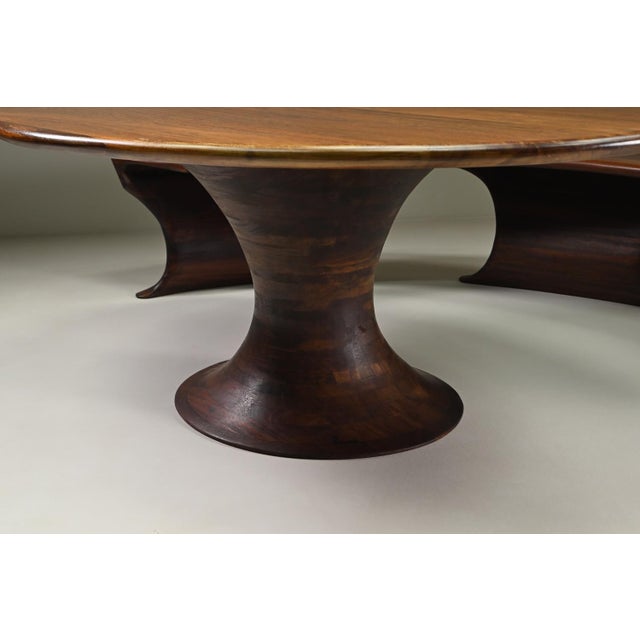 1990s Oval Dining Set by Marc Van Rampeberg for Rampelberg Designs, 1990s, Set of 3 For Sale - Image 5 of 10