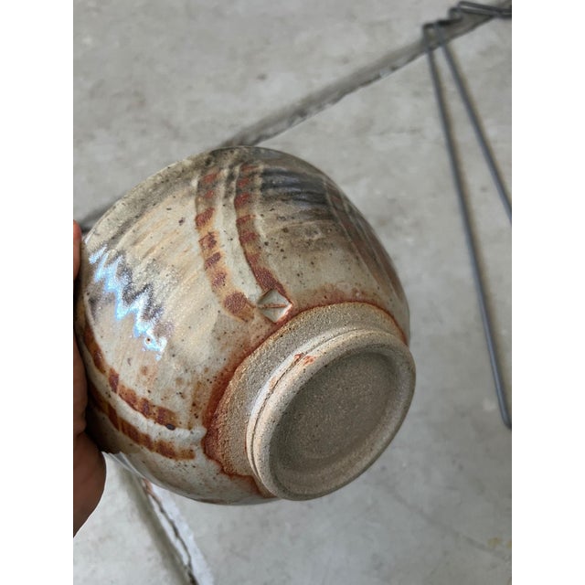 Set of 2 Wood-Fired Shino Studio Pottery Bowls For Sale - Image 17 of 18