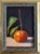 Traditional Original Realistic Oil Painting of a Mandarin Orange in Ornate Gold Frame For Sale - Image 3 of 5