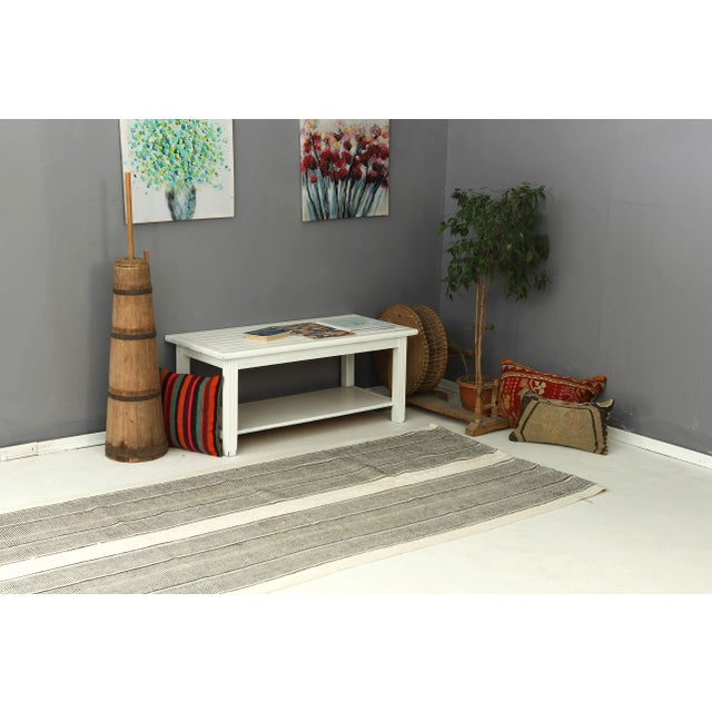 Mid 20th Century Vintage Modern Kilim Rug For Sale In Los Angeles - Image 6 of 7