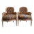 Vintage Louis XVI Bergere Chairs in Velvet Leopard For Sale