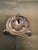 Modern Late 20th Century Silver Hammered Bowl With Decorative Elephant Handles For Sale - Image 3 of 6