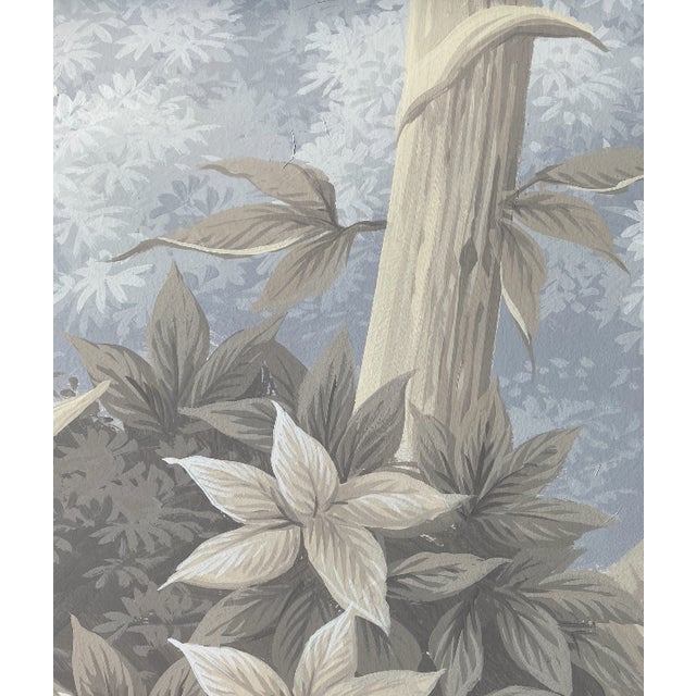 Tropical Views , Tropical Scenery, Hand-Painted Panoramic Wallpaper For Sale - Image 4 of 9