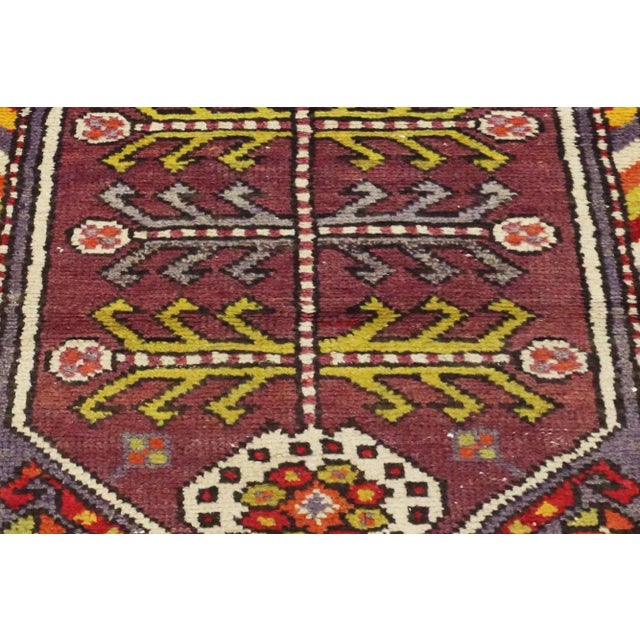 Mid 20th Century Colorful Vintage Turkish Oushak Rug - 03'00 X 04'05 For Sale - Image 5 of 7