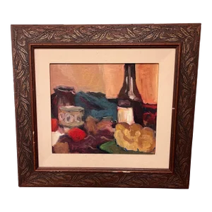 Vintage Oil Still Life Painting