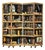 Piero Fornasetti, Rare Trompe L’Oeil “Libri” Four-Panel Folding Screen, Italy, 1999 For Sale