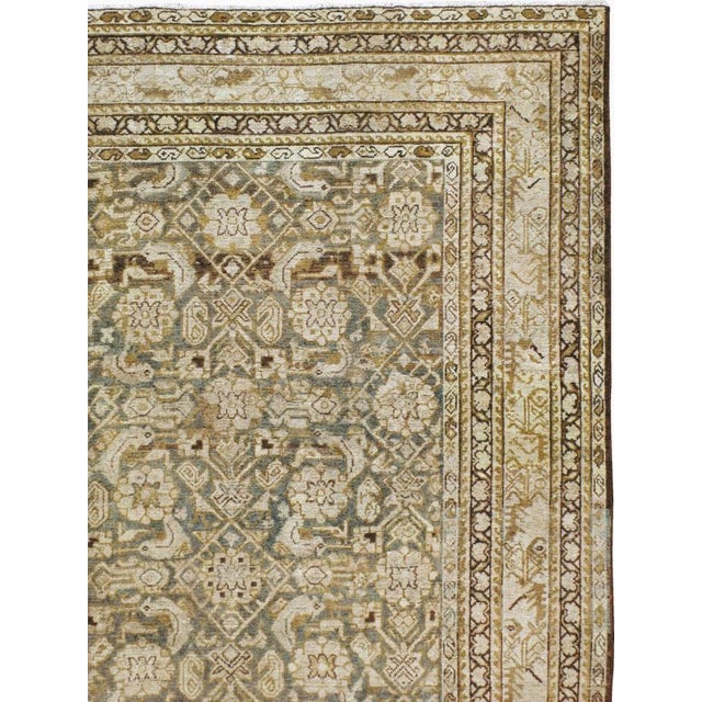 Rustic Galerie Shabab Collection Early 20th Century Persian Malayer Carpet For Sale - Image 3 of 10
