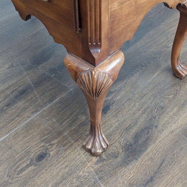 Chippendale Style Lowboy Chest With Brass Hardware For Sale - Image 10 of 10