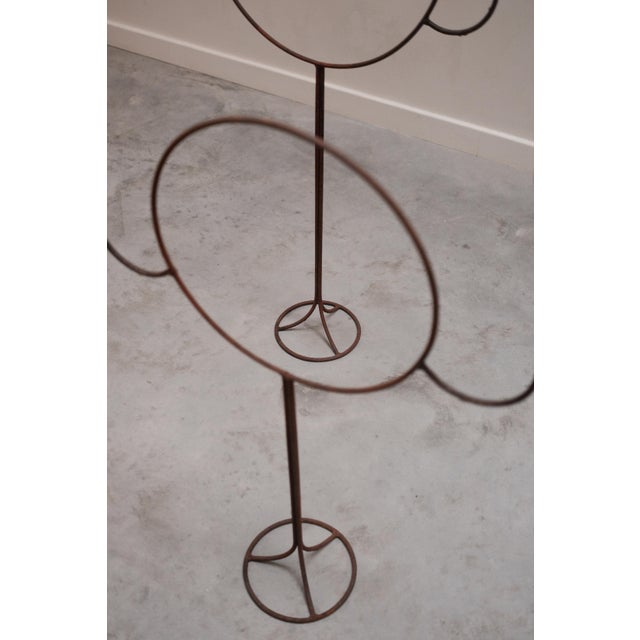 Brown Vintage Floor Candelabras, 1970s, Set of 2 For Sale - Image 8 of 13