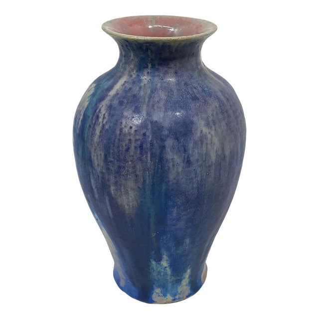 Dutch Berbas Vase by A. Le Comte for Porceleyne Fles, Delft, 1890s For Sale