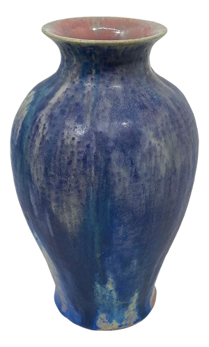 Dutch Berbas Vase by A. Le Comte for Porceleyne Fles, Delft, 1890s