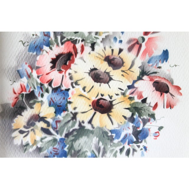 Wood Vintage Framed Turner Floral Prints For Sale - Image 7 of 9
