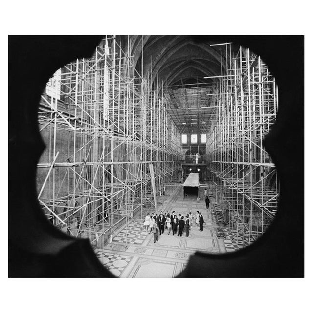 'Scaffolding in the Law Courts' Unframed Archival Pigment Print For Sale