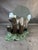 Mid Century Leonardo Rossi Bronze Hand Sculpture Glass Top Coffee Table For Sale - Image 9 of 11