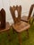 Olavi Hanninen Rare Burled Mid 20th Century Olavi Hanninen Atributed Crown Chairs- Set of Four For Sale - Image 4 of 12