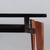 Vintage Table in Mahogany and Metal with Glass, 1960s For Sale - Image 5 of 8