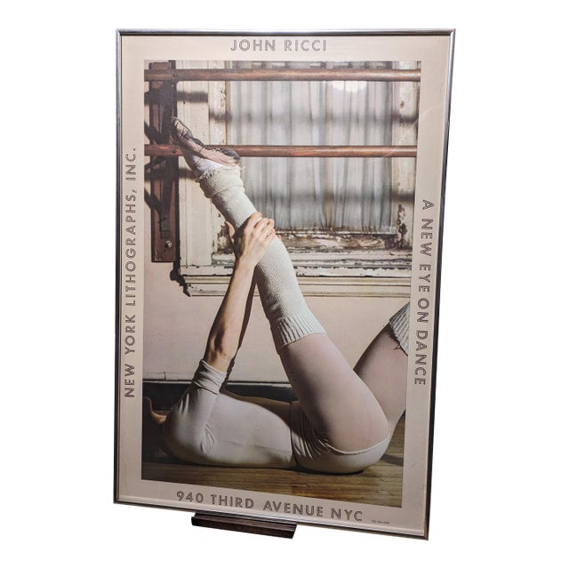 Vintage Modern Dance Poster - Circa 1970s - John Ricci - New York Lithographs, Inc For Sale