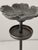 Late 20th Century Vintage Wrought Iron Tall Sculptural Flower Shaped Candle Holder ~ Pair For Sale - Image 5 of 9