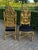 1900 Italian Rococo Gold Beech Black Velvet Dining Chairs - Set of 6 Pc For Sale - Image 13 of 18
