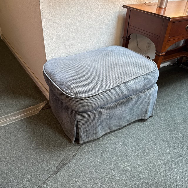 Custom Design Roll Arm Chair + Ottoman For Sale - Image 11 of 11