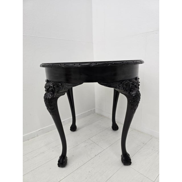 Hollywood Regency Side Table with Eagle Carvings, 1940s For Sale - Image 4 of 10