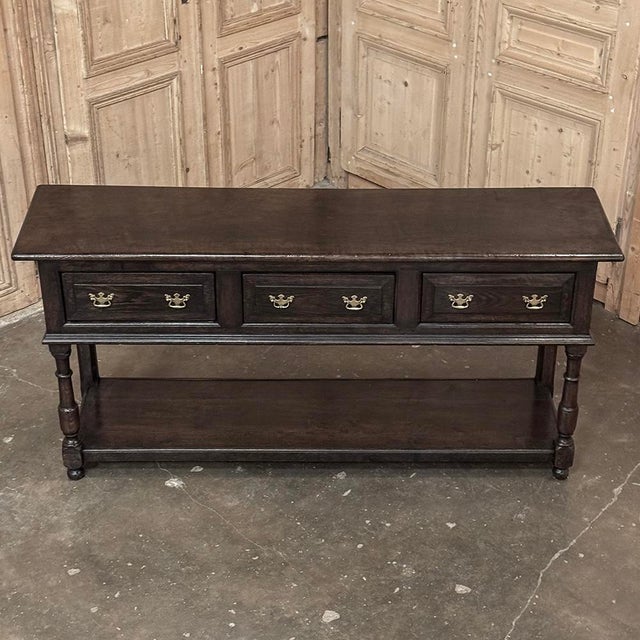 Coffee 18th Century English Sideboard ~ Console ~ Sofa Table For Sale - Image 8 of 16