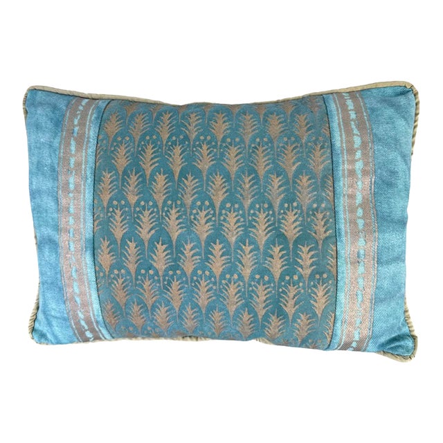 Vintage Italian Fortuny Pillow. For Sale