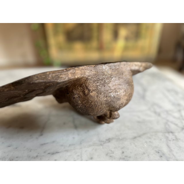 Wooden Cherub Head with Glass Eyes, 1800s For Sale - Image 9 of 12